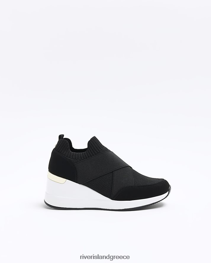 River Island είδη υπόδησης μαύρος γυναίκες πλεκτά παπούτσια B6N8X1120