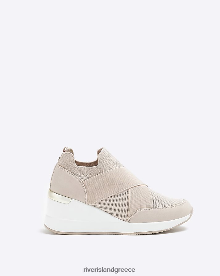 River Island είδη υπόδησης ροζ γυναίκες πλεκτά παπούτσια B6N8X1122