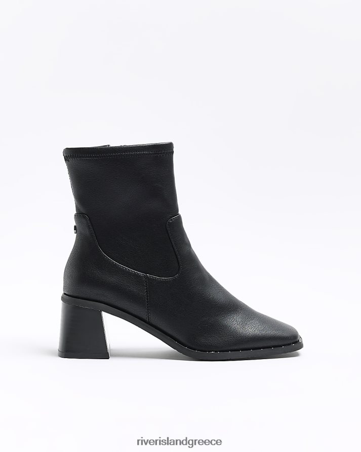 River Island είδη υπόδησης μαύρος γυναίκες μπότες με τακούνι από συνθετικό δέρμα B6N8X4405