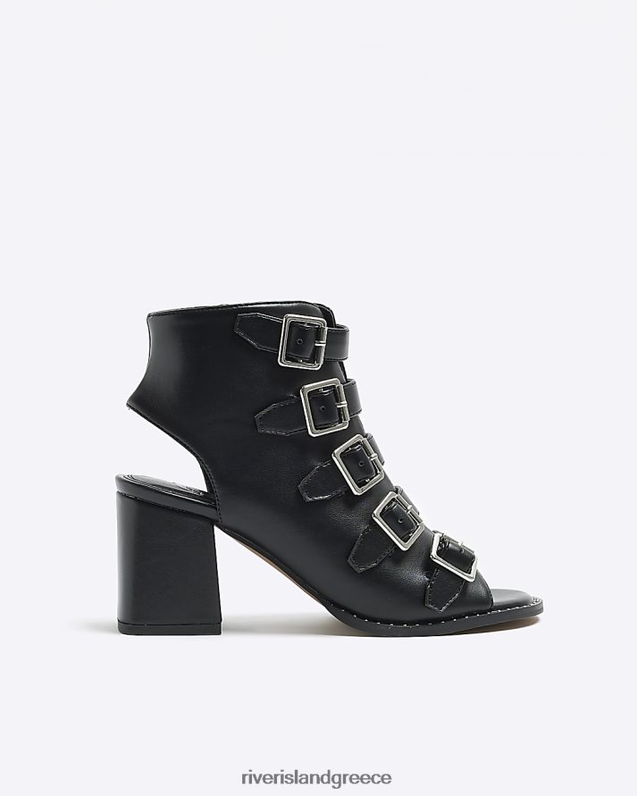 River Island είδη υπόδησης μαύρος γυναίκες παπούτσια με αγκράφα B6N8X4155