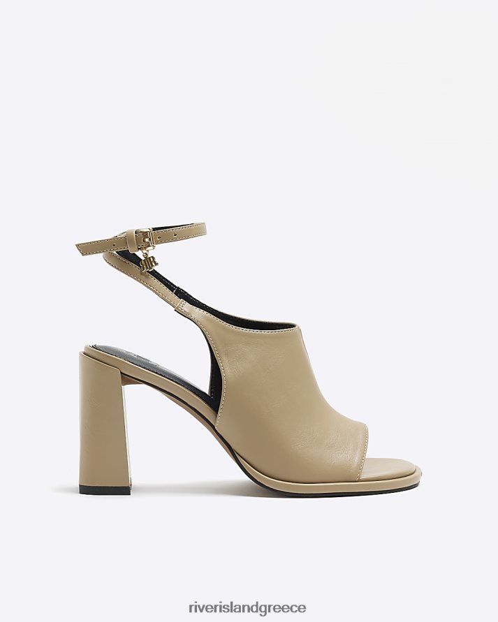 River Island είδη υπόδησης μπεζ γυναίκες παπούτσια με ανοιχτό τακούνι B6N8X964