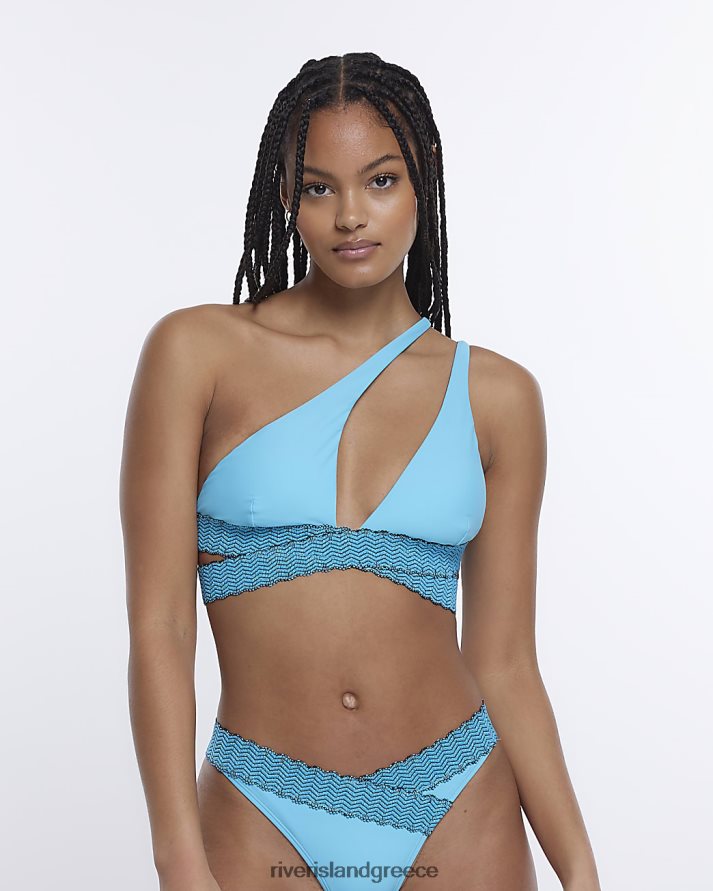 River Island ενδύματα μπλε γυναίκες τυλίξτε έναν ώμο μπικίνι B6N8X1916
