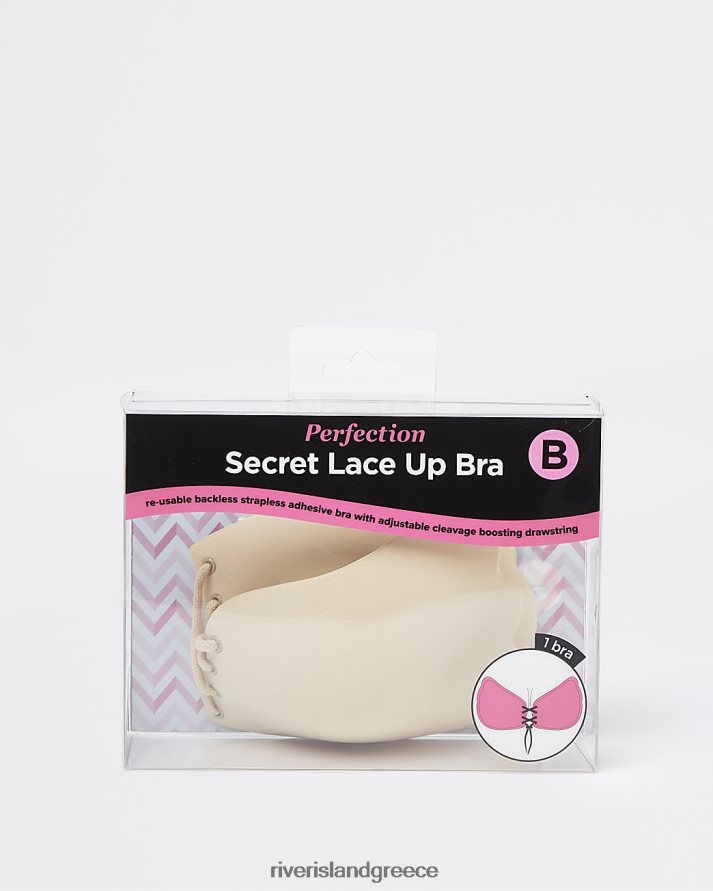 River Island ενδύματα μπεζ γυναίκες σουτιέν με κορδόνια B6N8X4976