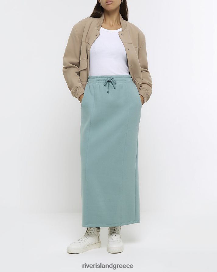 River Island ενδύματα μπλε γυναίκες ιδρώτα midi φούστα B6N8X406
