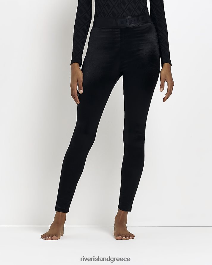 River Island ενδύματα μαύρος γυναίκες σατέν κολάν B6N8X3810