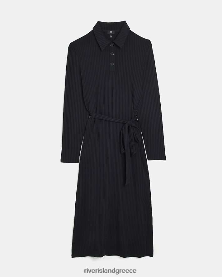 River Island ενδύματα μαύρος γυναίκες συν μακρυμάνικο bodycon μίντι φόρεμα B6N8X5181