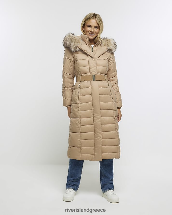 River Island ενδύματα καφέ γυναίκες ζακέτα παραγάδι με επένδυση B6N8X649