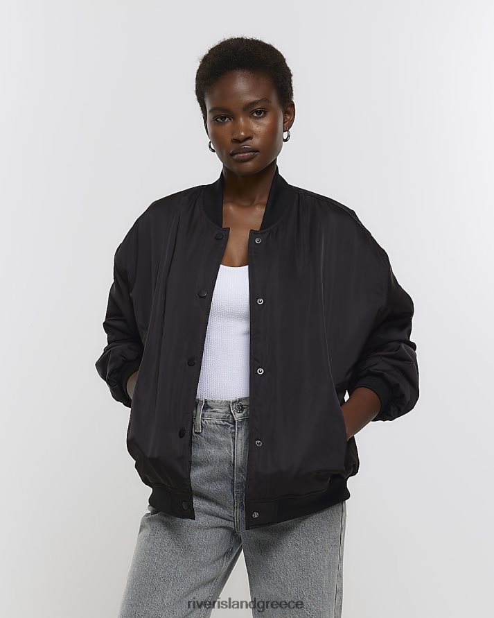 River Island ενδύματα μαύρος γυναίκες τζάκετ bomber B6N8X71