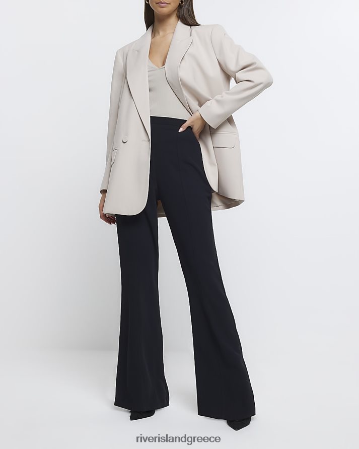 River Island ενδύματα μαύρος γυναίκες φουντωτό παντελόνι B6N8X4452