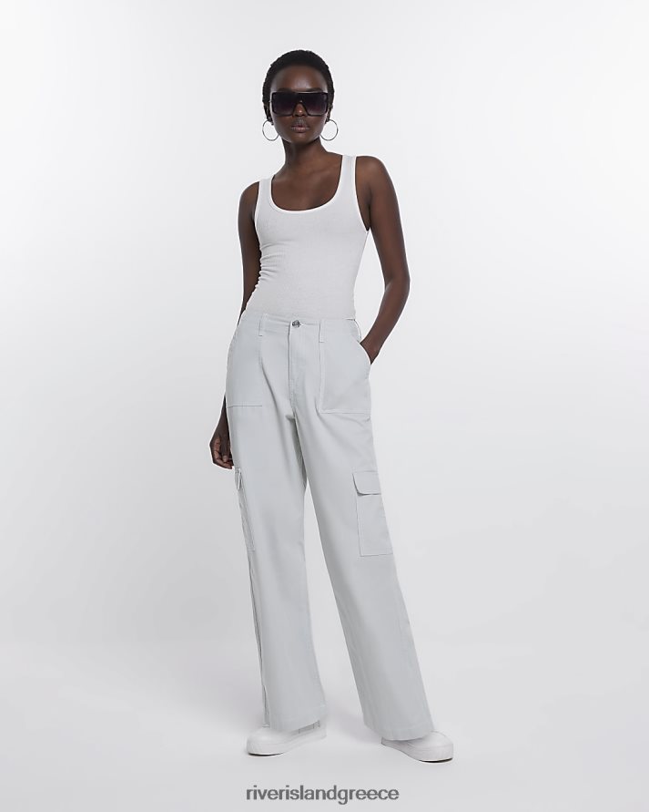 River Island ενδύματα γκρί γυναίκες χρηστικό παντελόνι cargo B6N8X502