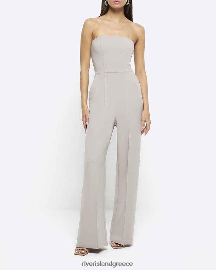 River Island ενδύματα γκρί γυναίκες ολόσωμο μπαντό B6N8X1032