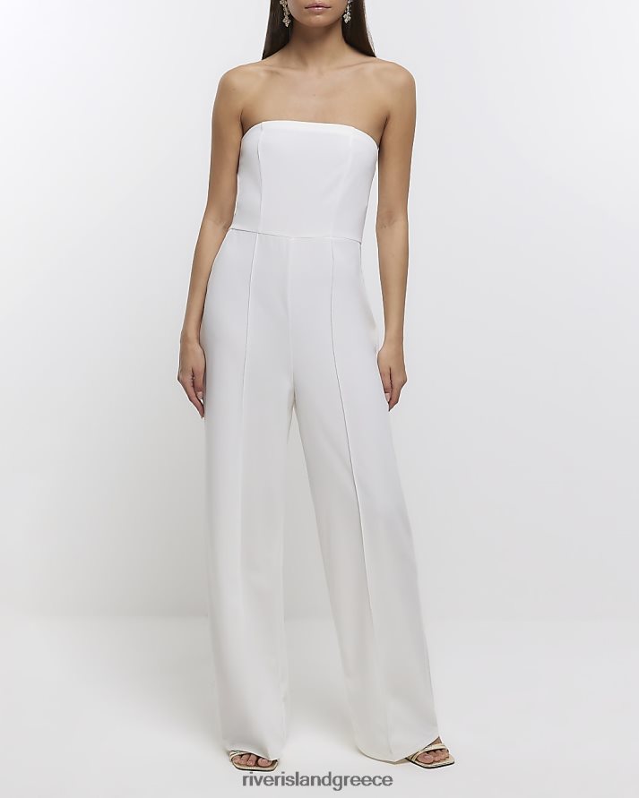 River Island ενδύματα άσπρο γυναίκες ολόσωμο μπαντό B6N8X1036