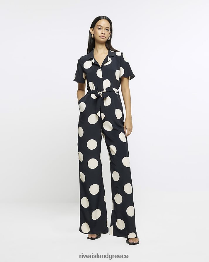 River Island ενδύματα μαύρος γυναίκες ολόσωμη φόρμα με στάμπα B6N8X1673