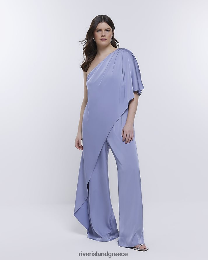 River Island ενδύματα μπλε γυναίκες φόρμα ώμου ντραπέ παράνυμφου B6N8X1877