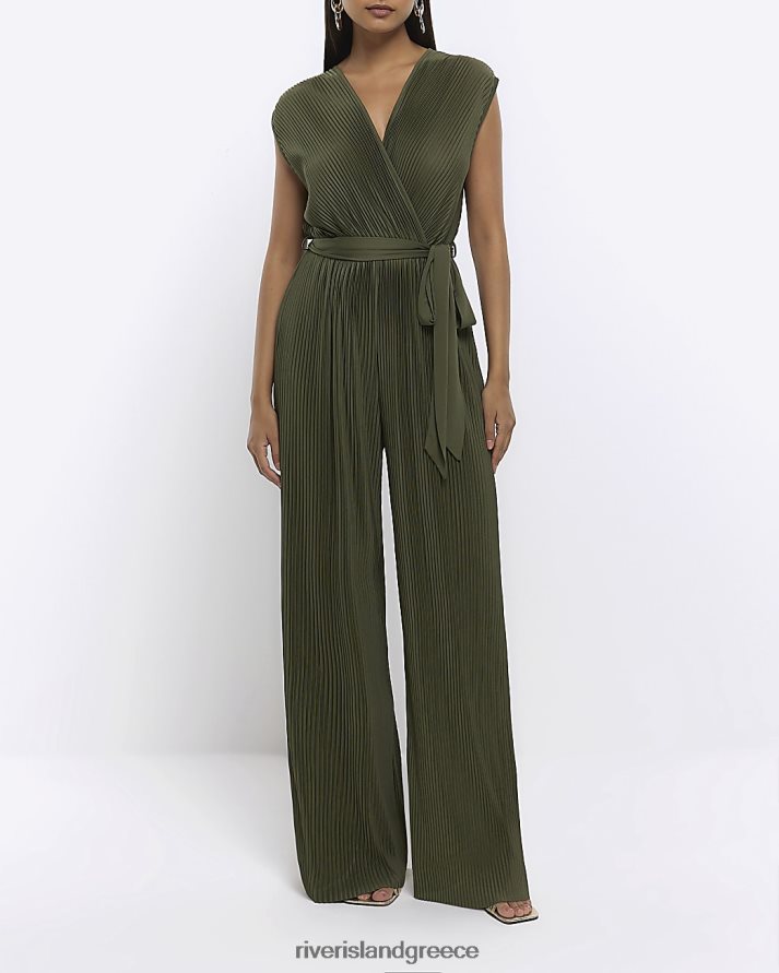 River Island ενδύματα πράσινος γυναίκες αμάνικη ολόσωμη φόρμα B6N8X4666