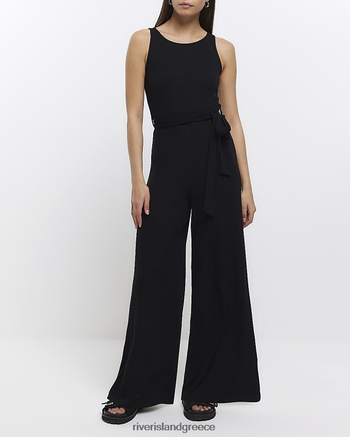 River Island ενδύματα μαύρος γυναίκες αμάνικη φόρμα B6N8X4741