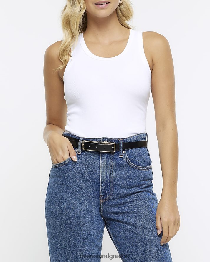 River Island ενδύματα άσπρο γυναίκες γιλέκο με σέσουλα B6N8X1164