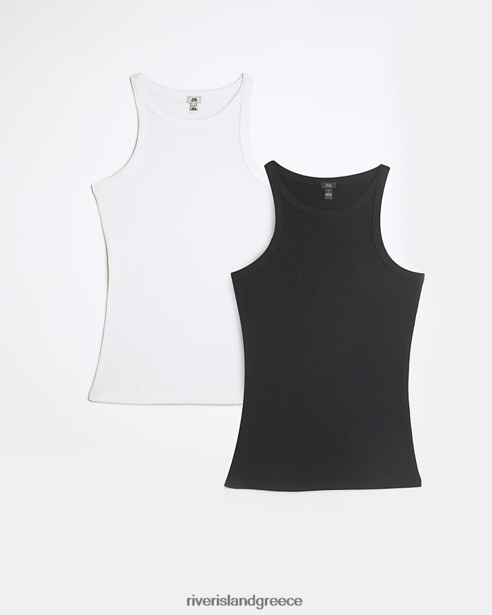 River Island ενδύματα άσπρο γυναίκες Πολυσυσκευασία φανελάκι για ραβδώσεις B6N8X4163