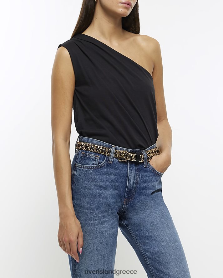 River Island ενδύματα μαύρος γυναίκες πάνω από έναν ώμο B6N8X4268
