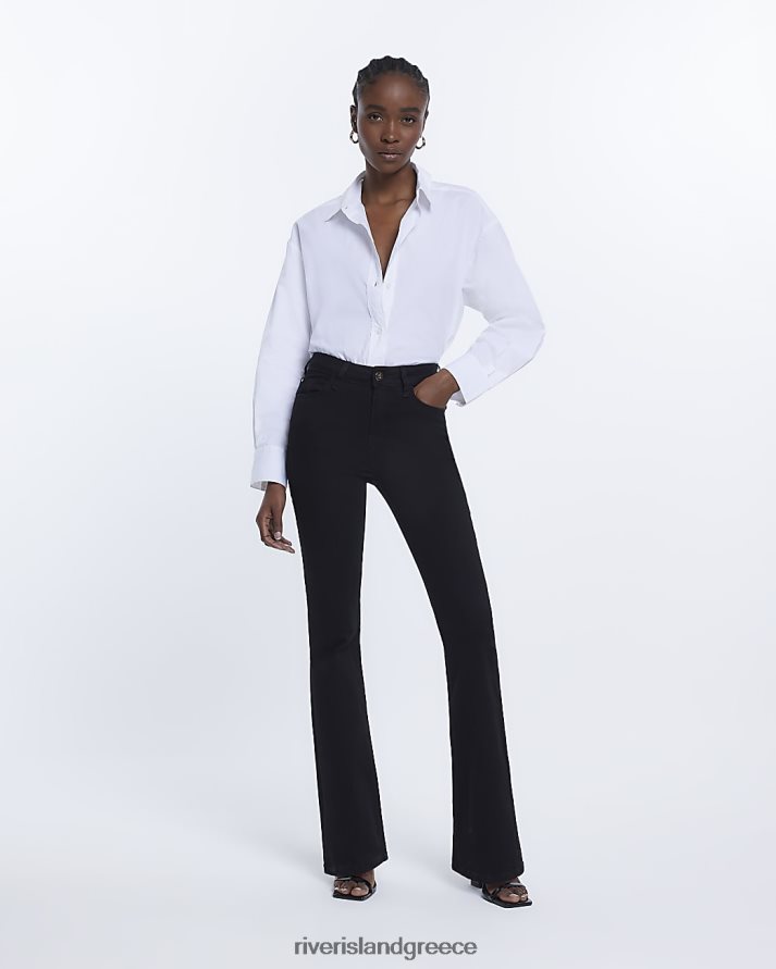 River Island ενδύματα μαύρος γυναίκες ψηλό ψηλό τζιν B6N8X1973