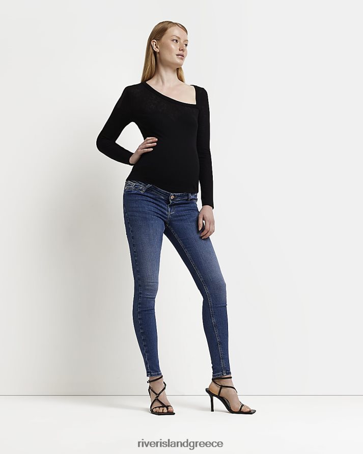 River Island ενδύματα σκούρο μπλε γυναίκες στενό τζιν μητρότητας molly B6N8X5357