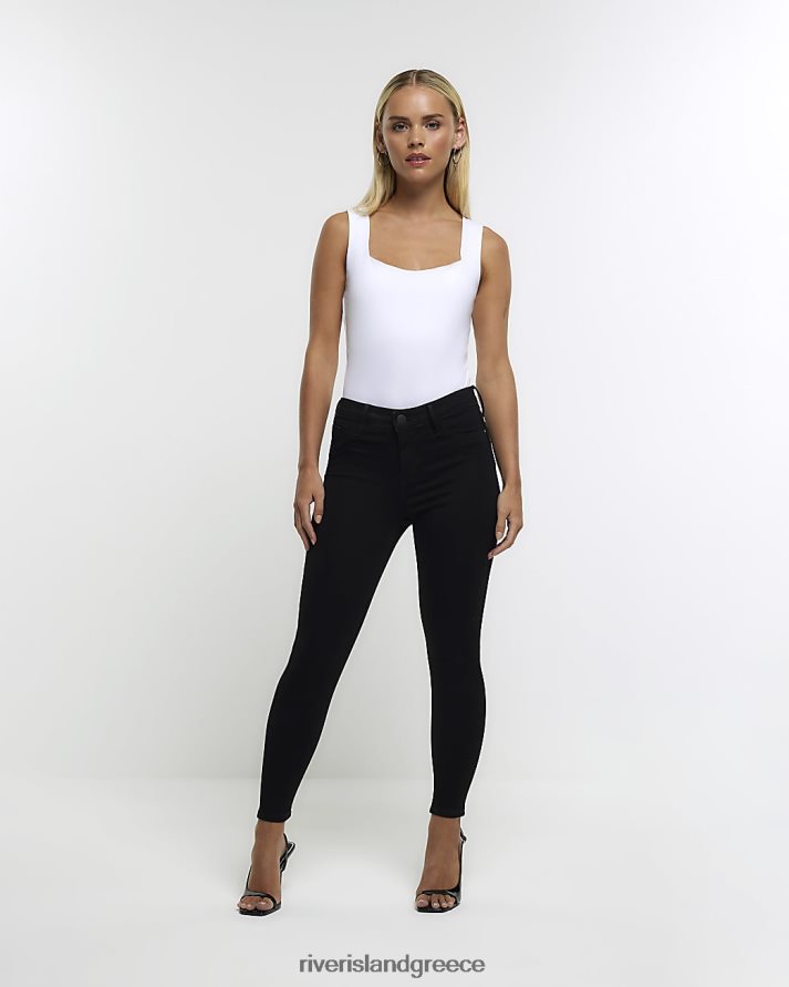 River Island ενδύματα μαύρος γυναίκες petite skinny fit bum sculpt τζιν B6N8X5235