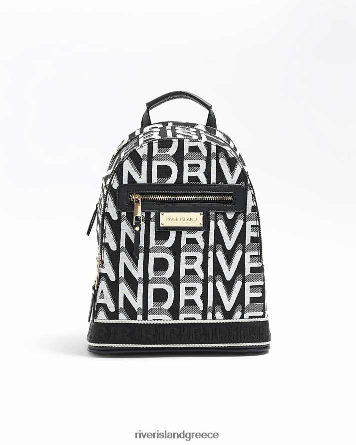 River Island αξεσουάρ μαύρος γυναίκες σακίδιο πλάτης εκτύπωσης B6N8X1353