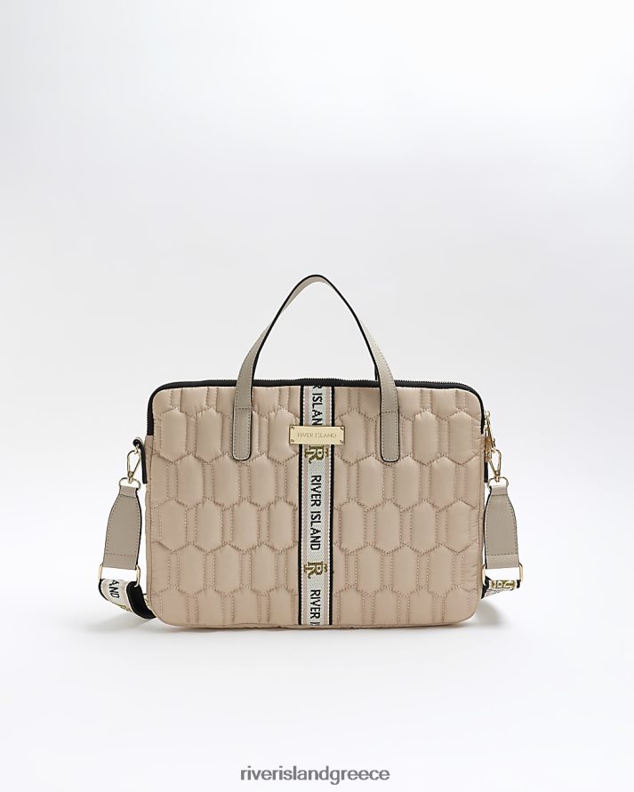 River Island αξεσουάρ μπεζ γυναίκες καπιτονέ θήκη φορητού υπολογιστή B6N8X1399