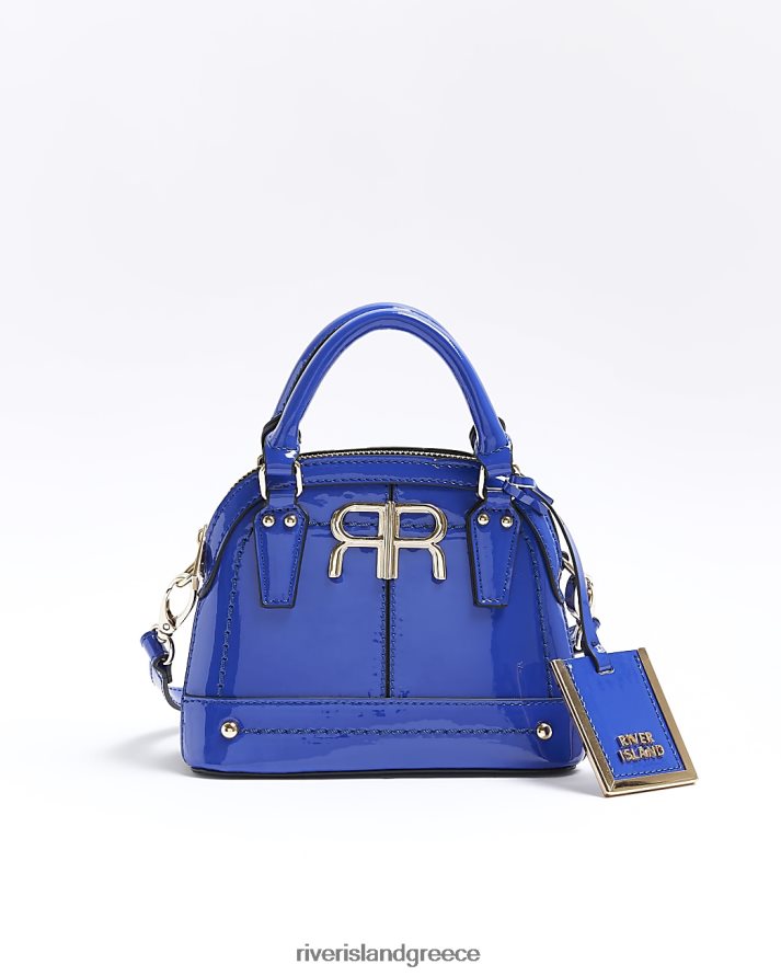 River Island αξεσουάρ μπλε γυναίκες mini patent τσάντα βραστήρα B6N8X344