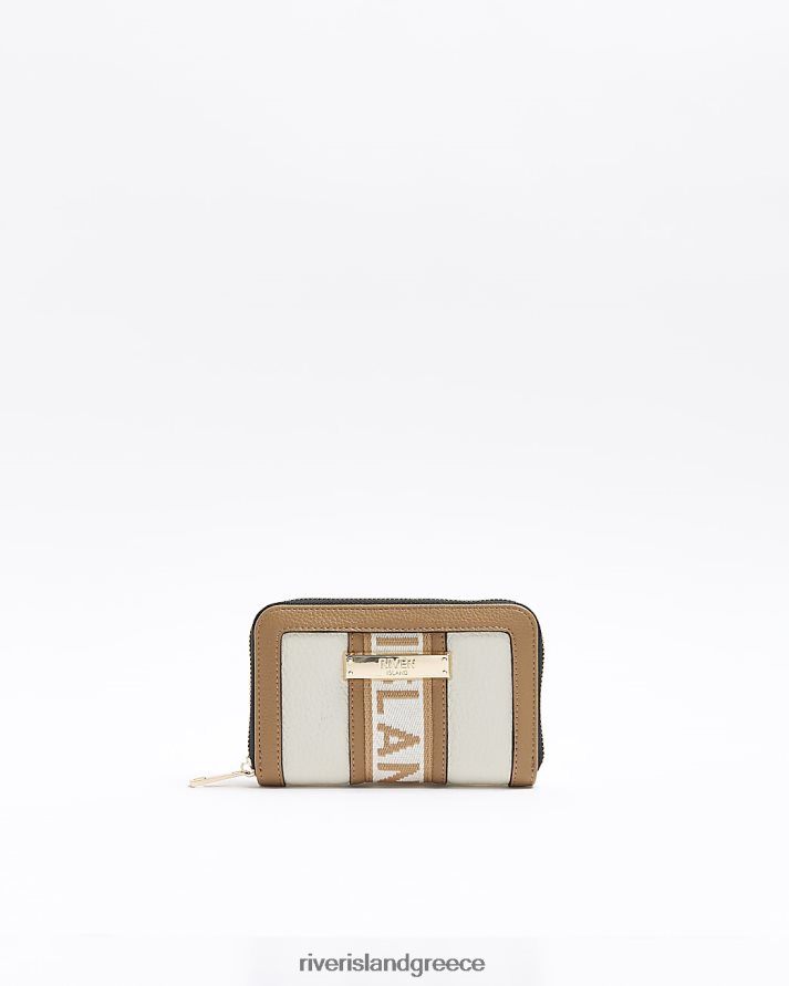 River Island αξεσουάρ κρέμα γυναίκες ρι μονόγραμμα τσαντάκι B6N8X1465