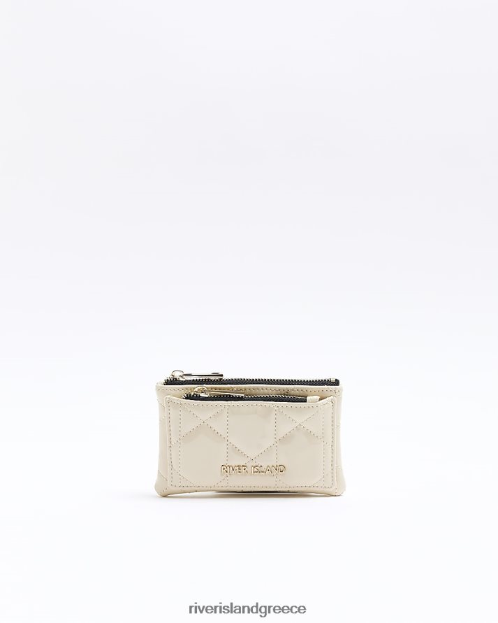 River Island αξεσουάρ κρέμα γυναίκες καπιτονέ πουγκί με φερμουάρ B6N8X1352