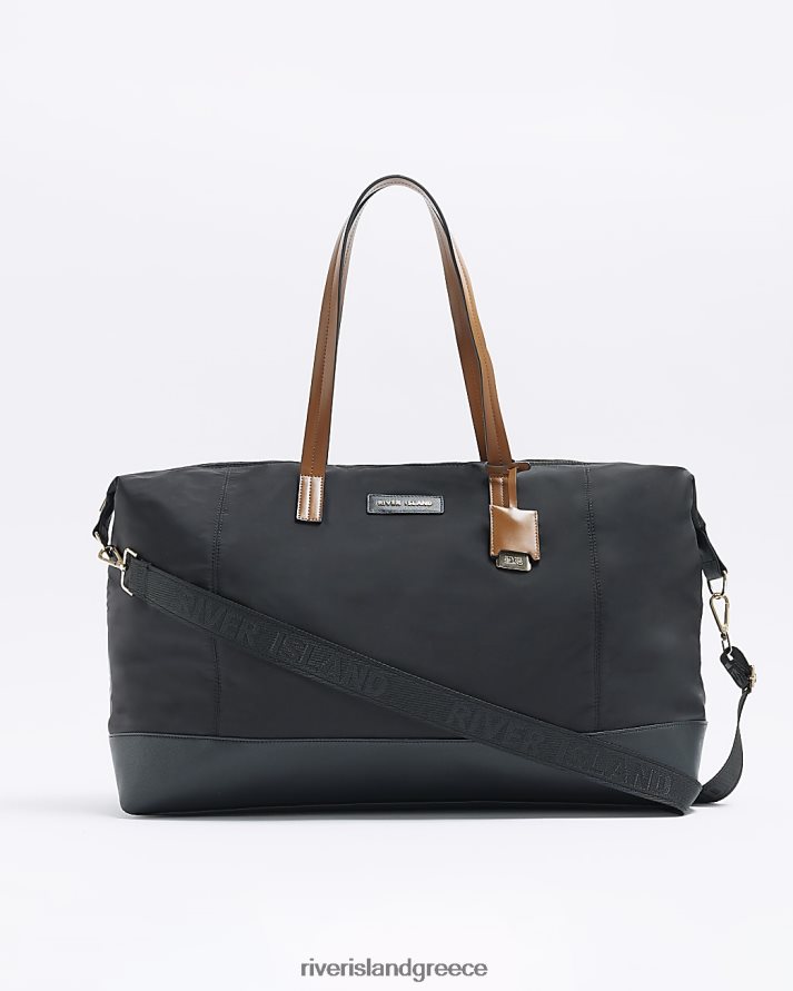 River Island αξεσουάρ μαύρος γυναίκες ρι ταξιδιωτική τσάντα B6N8X4731