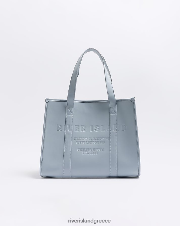 River Island αξεσουάρ γκρί γυναίκες τσαντάκι με ανάγλυφο δέρμα B6N8X4187