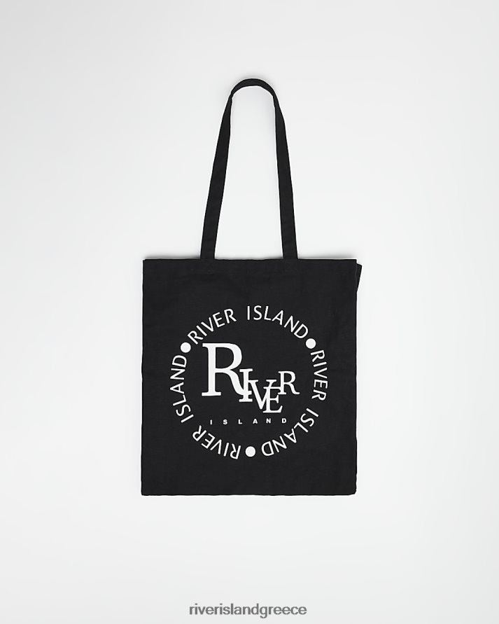 River Island αξεσουάρ μαύρος γυναίκες ri tote τσάντα B6N8X4339