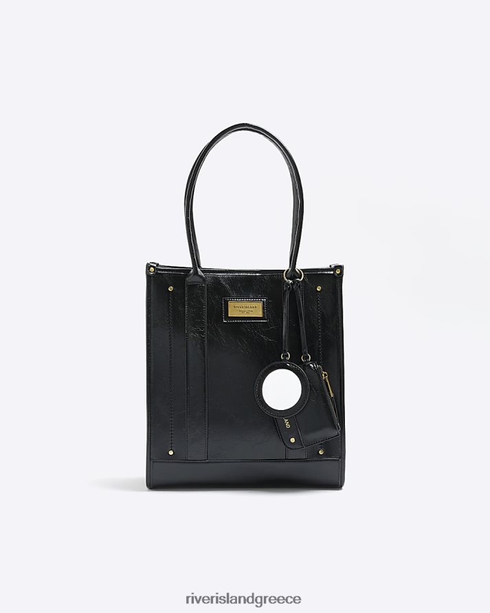 River Island αξεσουάρ μαύρος γυναίκες τσάντα αγορών B6N8X4409