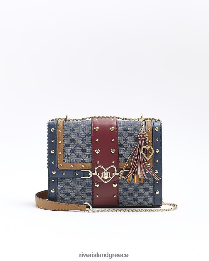 River Island αξεσουάρ ΠΟΛΕΜΙΚΟ ΝΑΥΤΙΚΟ γυναίκες τσάντα ώμου καρδιάς B6N8X233