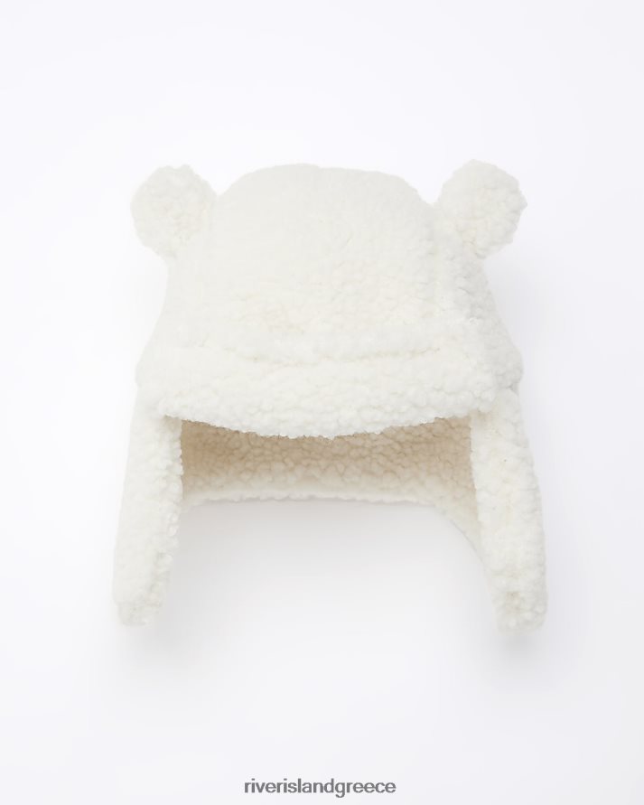 River Island αξεσουάρ κρέμα κορίτσια bb borg trapper καπέλο B6N8X6754