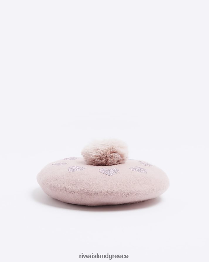 River Island αξεσουάρ ροζ κορίτσια mg καρδιομπερέ B6N8X3583