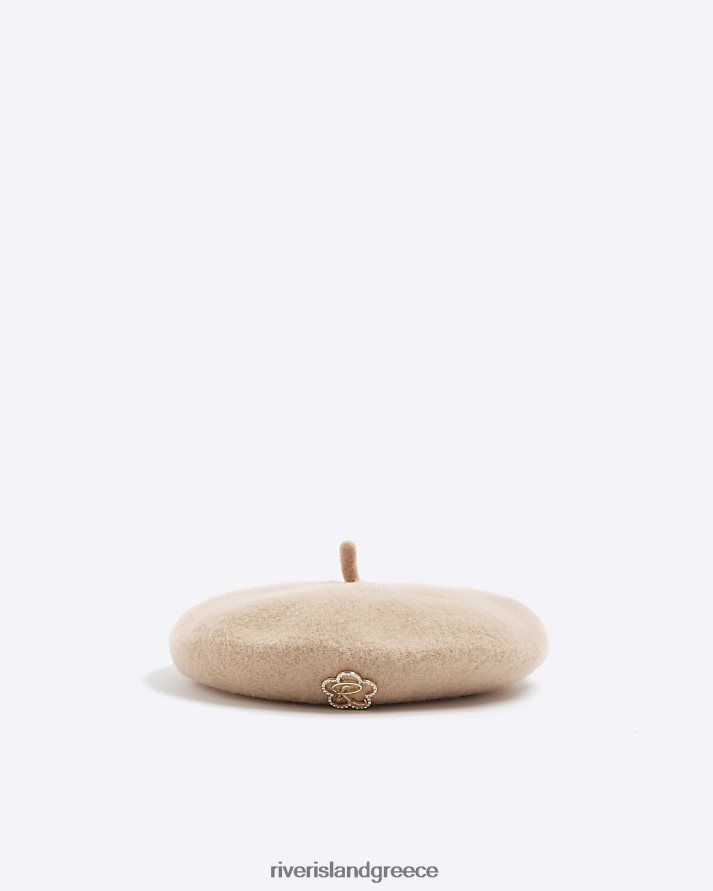 River Island αξεσουάρ μπεζ κορίτσια mg μπερέ B6N8X3590