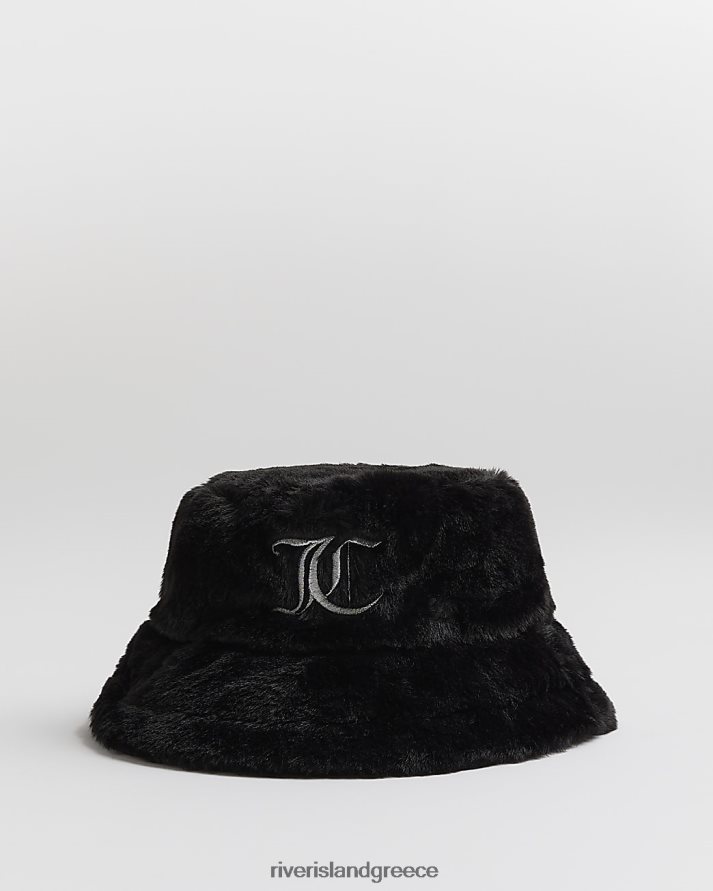 River Island αξεσουάρ μαύρος κορίτσια g ζουμερό καπέλο από ψεύτικη γούνα B6N8X6460