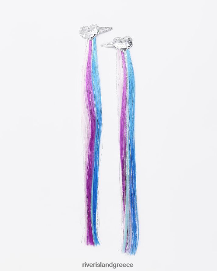 River Island αξεσουάρ ροζ κορίτσια g cyber punk faux αξεσουάρ μαλλιών B6N8X6446