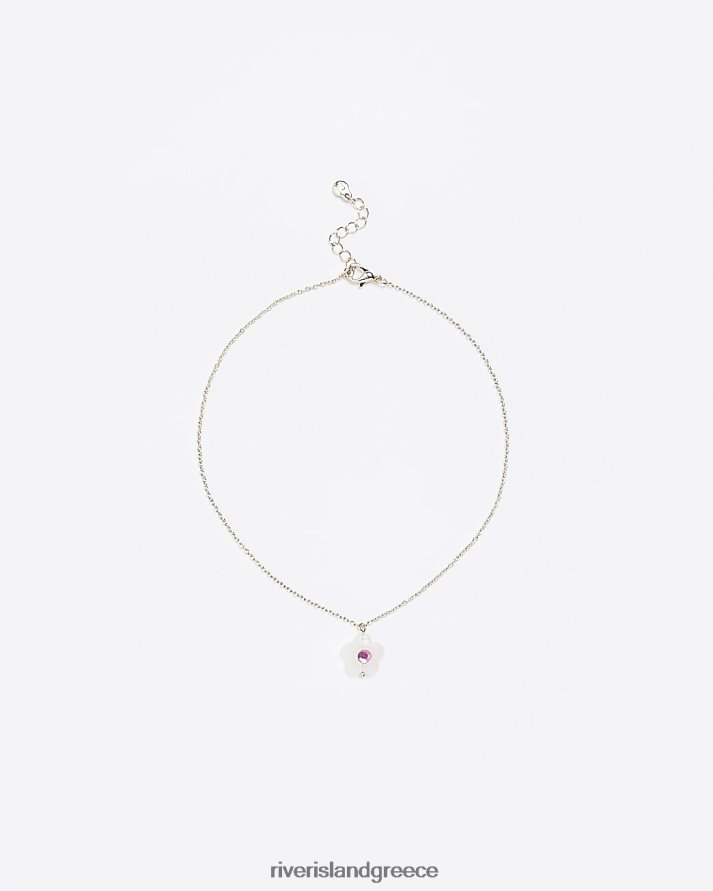 River Island αξεσουάρ χρυσός κορίτσια g χρωματιστό κολιέ λουλουδιών B6N8X6415