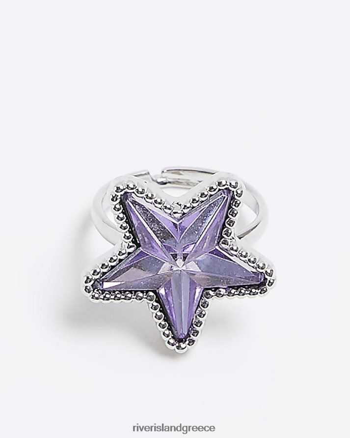River Island αξεσουάρ μωβ κορίτσια g δαχτυλίδι αστέρι B6N8X6400