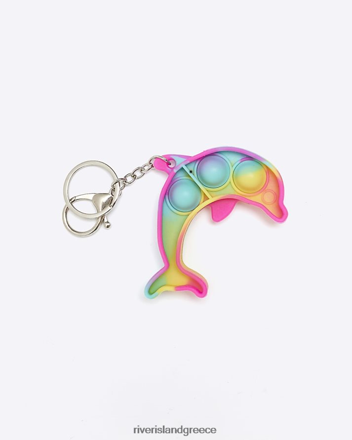 River Island αξεσουάρ ροζ κορίτσια g μπρελόκ δελφίνι fidget popper B6N8X6448