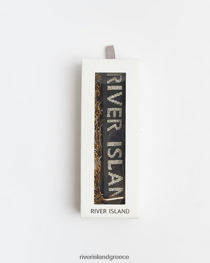 River Island αξεσουάρ μαύρος κορίτσια g ri bag λουράκι δώρου B6N8X6340