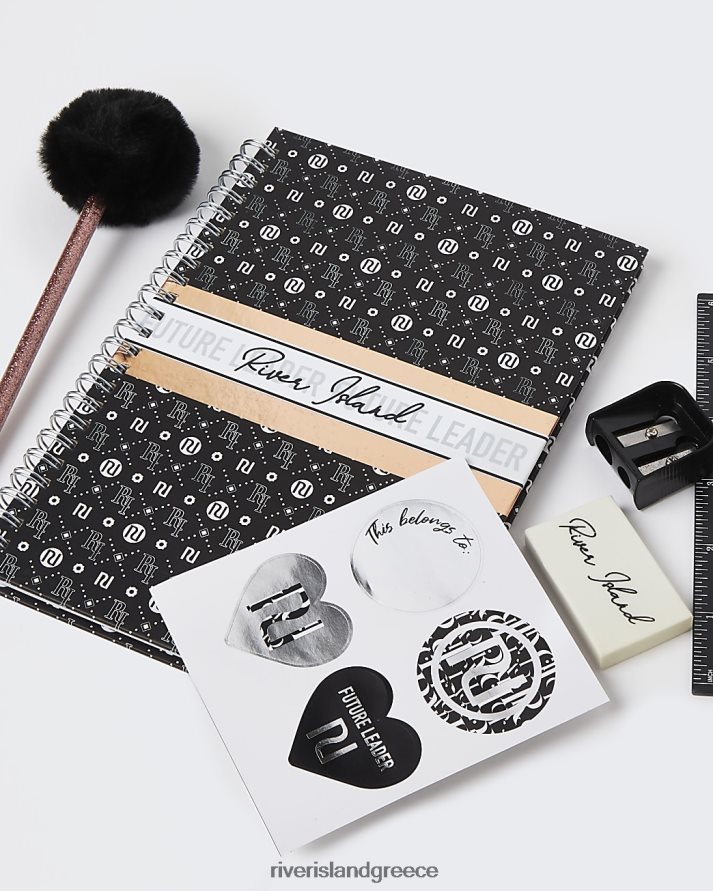 River Island αξεσουάρ μαύρος κορίτσια σετ γραφικής ύλης ri B6N8X5379