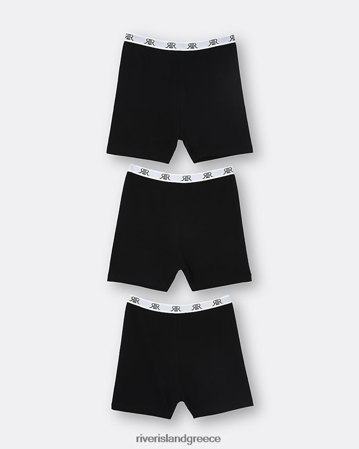 River Island αξεσουάρ μαύρος κορίτσια γρ σορτς 3 συσκ B6N8X6474