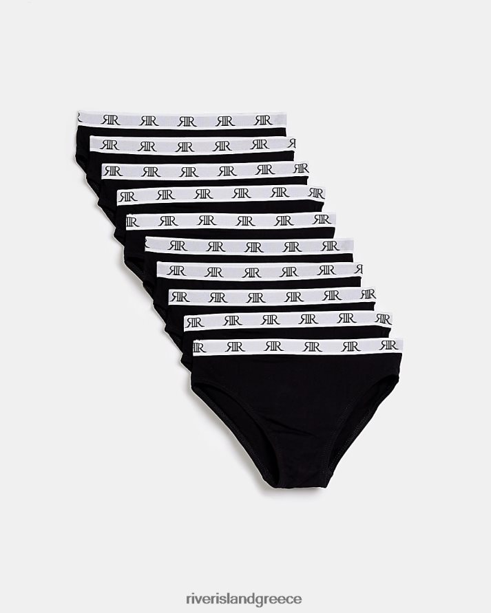River Island αξεσουάρ μαύρος κορίτσια g σλιπ 10 συσκευασίες B6N8X6470
