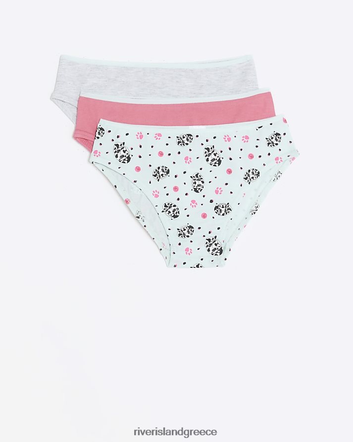River Island αξεσουάρ ροζ κορίτσια g σλιπ 3 συσκευασίες B6N8X6463