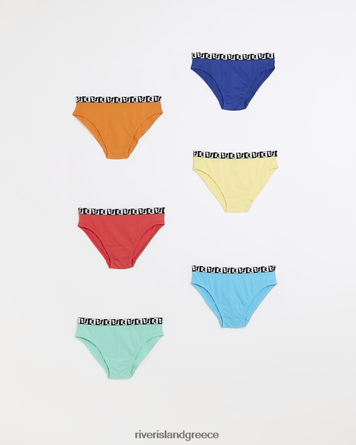 River Island αξεσουάρ το κόκκινο κορίτσια σλιπ πεταλούδας g 6 pack B6N8X6471